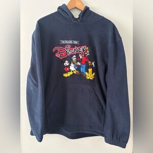 Vintage The Original Crew Disney Fleece Hoodie Lightweight Jacket, Unisex